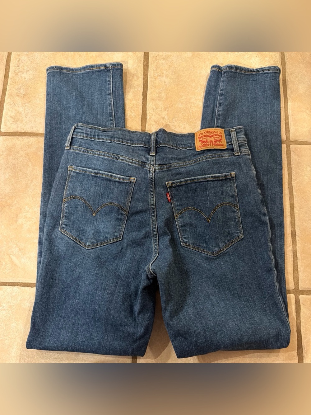 Levi's Women's Dark Blue Straight-Leg Jeans
